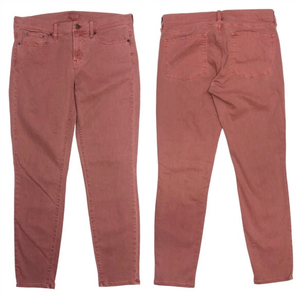 J. Crew Dusty Rose Garment Dyed Skinny Jeans 29 - Picture 1 of 10